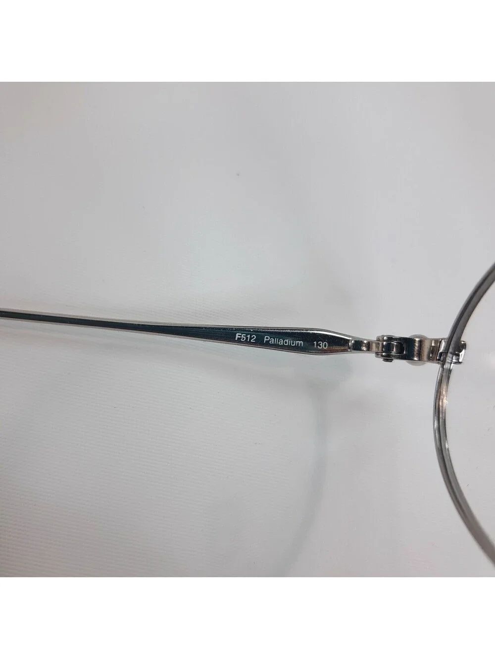 Fendi Eyeglasses Eye Glasses Frames F512 palladium Italy 46-19-130 oval silver